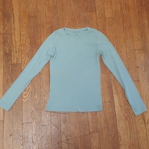 Eddie Bauer XS blue LS top